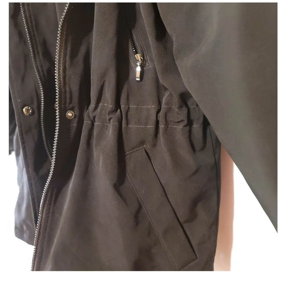 Nautica Womens Size Small Black Full Zip Hooded Warm Winter Coat - Picture 5 of 6